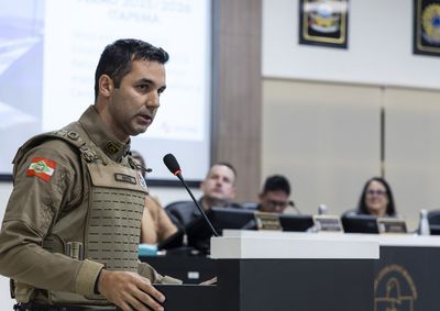 Durante a sess&atilde;o ordin&aacute;ria, o Tenente-Coronel fez um balan&ccedil;o das atividades e indicadores de seguran&ccedil;a.