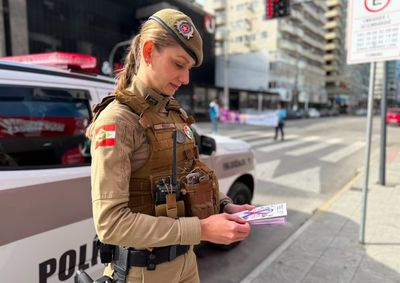 Itapema promove a&ccedil;&atilde;o de combate &agrave; viol&ecirc;ncia contra a pessoa idosa em parceria com a Secretaria, Conselho do Idoso e Pol&iacute;cia Militar.