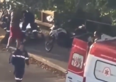 De acordo com informa&ccedil;&otilde;es da Pol&iacute;cia Militar, o suspeito, um homem em situa&ccedil;&atilde;o de rua, teria fugido ap&oacute;s o crime.