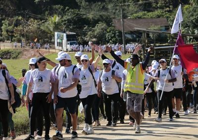 Caminhada de cerca de 65 quil&ocirc;metros segue at&eacute; o Santu&aacute;rio de Santa Paulina e ser&aacute; realizada nos dias 4 e 5 de julho.