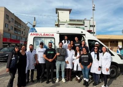 Com equipe m&eacute;dica e ambul&acirc;ncias, munic&iacute;pio acompanhou os cerca de 500 fi&eacute;is nos 65 km de percurso at&eacute; o Santu&aacute;rio Madre Paulina.
