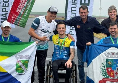 Kleverton Dala Corti vence na categoria H3 e estreante Diego da Silva tamb&eacute;m representa o munic&iacute;pio em Chapec&oacute;.
