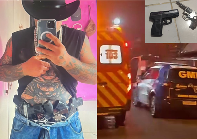 Segundo a GM, homem teria apontado uma arma contra agentes durante uma abordagem motivada por den&uacute;ncias de amea&ccedil;as, agiotagem e tr&aacute;fico de drogas.