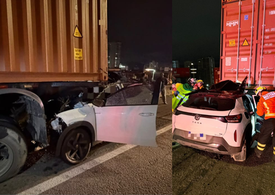 O acidente ocorreu por volta da 1h24, na madrugada desta quarta-feira, no km 151 da rodovia, no sentido Sul.