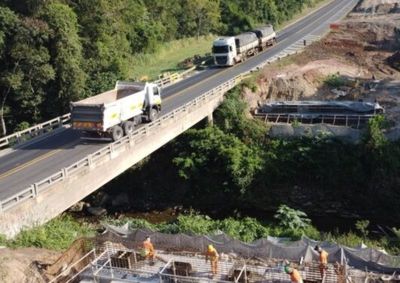 Bloqueios parciais acontecem entre ter&ccedil;a (5) e quinta-feira (7) durante obras de amplia&ccedil;&atilde;o de ponte em Santo Ant&ocirc;nio da Platina.