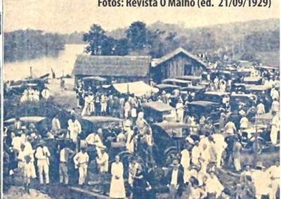 Registro publicado meses ap&oacute;s o evento de 1927 mostra a expressiva presen&ccedil;a popular no momento hist&oacute;rico.