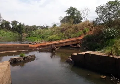 ​Obra de mais de tr&ecirc;s milh&otilde;es viabilizada por recurso federal vai substituir estrutura antiga por ponte mista de a&ccedil;o e concreto na zona rural