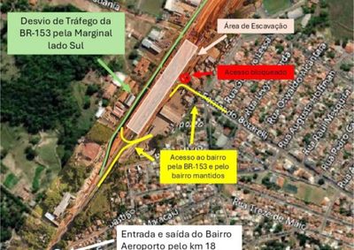 ​Obras de viaduto no km 17 alteram fluxo a partir de s&aacute;bado com rota alternativa no km 18