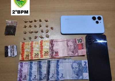 ​Usu&aacute;rio foi interceptado em caminhonete logo ap&oacute;s adquirir entorpecentes em resid&ecirc;ncia no Bela Manh&atilde;