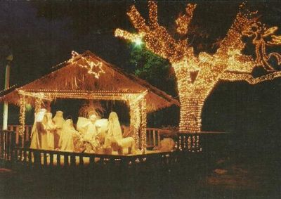 ​Montagem especial marcou as celebra&ccedil;&otilde;es natalinas no p&aacute;tio da igreja no Norte Pioneiro
