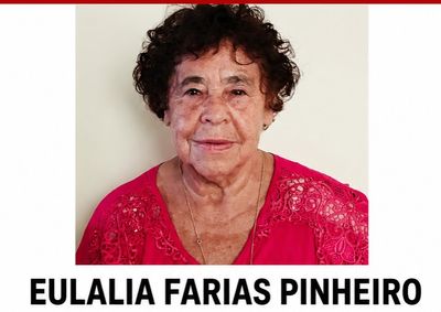 Eul&aacute;lia Farias Pinheiro, de 70 anos, viajou na segunda-feira (15) e n&atilde;o foi mais vista.