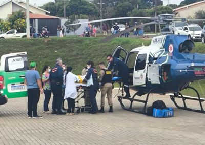 Trabalhador foi atingido na cabe&ccedil;a por um ferro durante a desmontagem da estrutura da festa de anivers&aacute;rio.