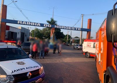 A v&iacute;tima foi encaminhada ao hospital pelo Samu.