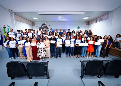 Cerim&ocirc;nia marcou a conclus&atilde;o de cursos gratuitos realizados em parceria com o Senai-MT
