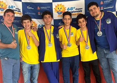  Com ouro no t&ecirc;nis de mesa feminino por equipes e vice nas damas sub-21, cidade aparece em 10&ordm; lugar geral em Pen&aacute;polis e segue na disputa por mais medalha
