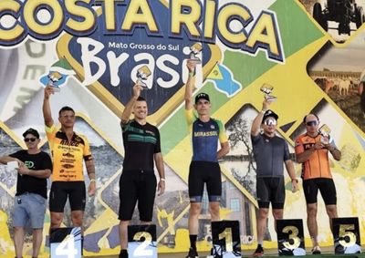  Cl&aacute;udio Possebon Filho venceu a categoria de 50 a 55 anos em prova realizada em Costa Rica (MS)