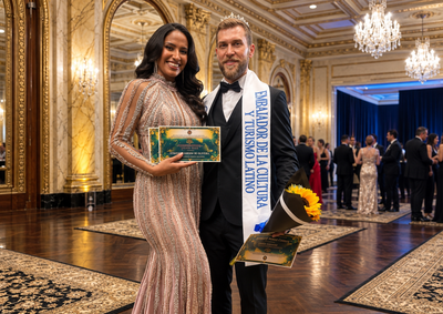 Amanda Almeida e Dem&eacute;trio Maistrello voltam de Bucaramanga premiados em categorias de destaque e projetam Mirassol no circuito internacional de beleza