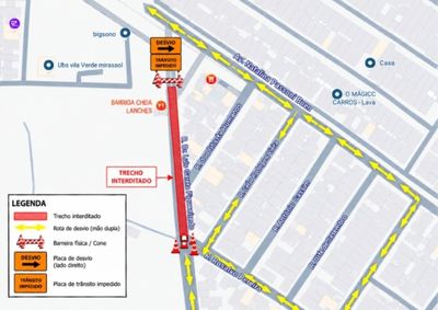  Interven&ccedil;&otilde;es na Rua Dr. Lu&iacute;s Garcia Figueiredo come&ccedil;am nesta quarta-feira (28) e t&ecirc;m previs&atilde;o de t&eacute;rmino em 6 de novembro de 2026