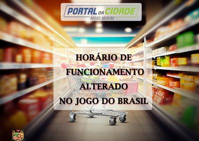 Jogo do Brasil &agrave;s 19h provoca mudan&ccedil;as com fechamento de at&eacute; uma hora antes do apito do juiz nos supermercados e antecipa&ccedil;&atilde;o das celebra&ccedil;&otilde;es nas igrejas