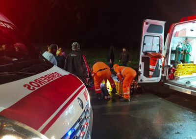 Acidente ocorreu no Parque das Laranjeiras. A v&iacute;tima foi socorrida pelos Bombeiros Municipais e SAMU, e levada para o UPA