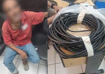 Suspeito foi localizado no Parque da Imprensa ap&oacute;s den&uacute;ncia ao Cecom; Pol&iacute;cia Civil registrou flagrante por recepta&ccedil;&atilde;o.