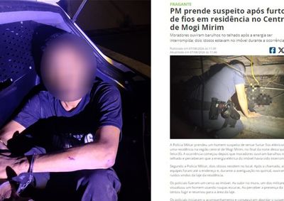 Suspeito foi encontrado sobre telhado de estabelecimento nesta madrugada; Pol&iacute;cia Civil diz que ele tamb&eacute;m havia sido preso por furto no dia 6.