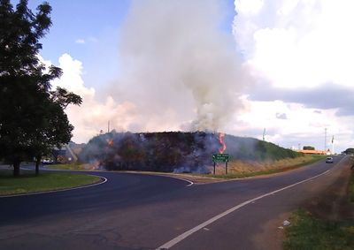 Defesa Civil alerta para calor e baixa umidade at&eacute; quarta (19); fuma&ccedil;a de inc&ecirc;ndios pode reduzir a visibilidade e aumentar risco de acidentes.

