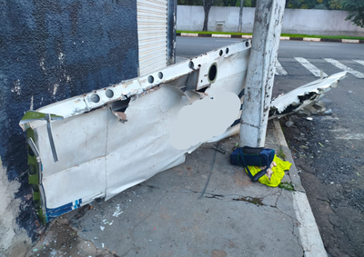 Pe&ccedil;a de um avi&atilde;o Cessna estava guardada em Mogi Gua&ccedil;u e foi encontrada na Avenida Pedro Botesi; suspeito fugiu ao perceber a presen&ccedil;a do propriet&aacute;rio.