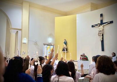 Par&oacute;quia refor&ccedil;a convite &agrave;s fam&iacute;lias para inscreverem crian&ccedil;as na catequese de Primeira Eucaristia.