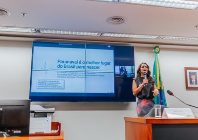 Modelo materno-infantil do munic&iacute;pio foi apresentado em evento nacional realizado em Bras&iacute;lia.