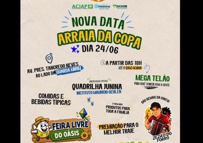 Evento que seria realizado nesta sexta-feira (19) foi remarcado para a pr&oacute;xima quarta-feira (24), mantendo a mesma programa&ccedil;&atilde;o e hor&aacute;rio.