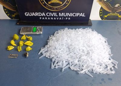 A&ccedil;&atilde;o da Guarda Municipal no Jardim S&atilde;o Jorge apreendeu maconha, &ldquo;dry&rdquo;, balan&ccedil;a de precis&atilde;o e 676 tubos vazios.