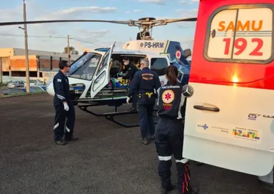 Menina de 1 ano e 9 meses precisou ser intubada ap&oacute;s o acidente ocorrido em Mandagua&ccedil;u; estado de sa&uacute;de &eacute; grave.