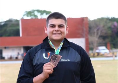 Gabriel Bedette alcan&ccedil;ou a marca de 15,32 metros no arremesso do peso, em Goi&acirc;nia.