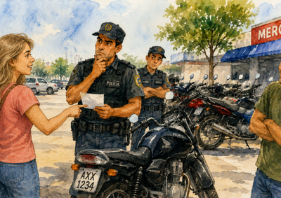 O dia em que uma tarde tranquila virou caso de pol&iacute;cia.