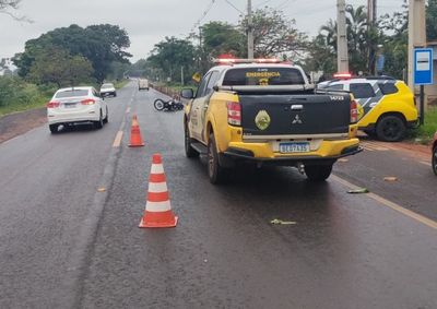 Colis&atilde;o entre um VW Gol e uma motocicleta Honda XRE deixou uma mulher ferida; teste do baf&ocirc;metro apontou 0,42 mg/L de &aacute;lcool no organismo do motorista.