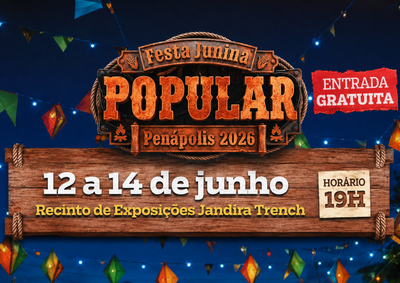 Evento em Pen&aacute;polis contar&aacute; com apresenta&ccedil;&otilde;es de forr&oacute; e sertanejo, pratos t&iacute;picos de doze entidades e atra&ccedil;&otilde;es diversas de 12 a 14 de junho