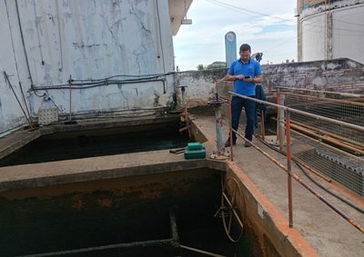 T&eacute;cnico da ag&ecirc;ncia reguladora vistoria unidades operacionais do DAEP e analisa os padr&otilde;es e procedimentos t&eacute;cnicos em Pen&aacute;polis