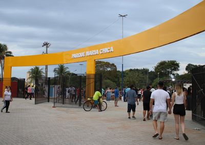 Cerim&ocirc;nia de acendimento da pira ocorre no Parque Maria Chica com programa&ccedil;&atilde;o festiva gratuita para a comunidade local
