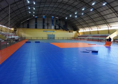 Gin&aacute;sio municipal recebe investimento de mais de cento e nove mil reais de recursos pr&oacute;prios para abrigar competi&ccedil;&otilde;es dos Jogos Regionais em Pen&aacute;polis
