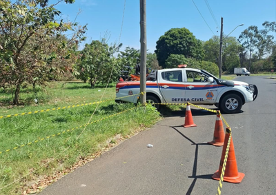 &Oacute;rg&atilde;o isolou cabo de alta tens&atilde;o rompido no Jardim Morumbi nesta semana; orienta&ccedil;&atilde;o &eacute; n&atilde;o tocar na fia&ccedil;&atilde;o e acionar a Ouvidoria pelo telefone 156