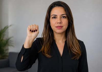 Gesto simples feito com uma m&atilde;o &eacute; sinal universal de pedido de ajuda para mulheres em situa&ccedil;&atilde;o de risco em estabelecimentos