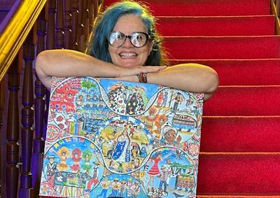 Mostra individual de Patricia Helney traz pinturas in&eacute;ditas sobre a cidade, o Pantanal e a cultura popular brasileira