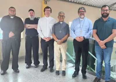 Encontro contou com a presen&ccedil;a do bispo diocesano e reuniu padres de Porangaba e cidades vizinhas.