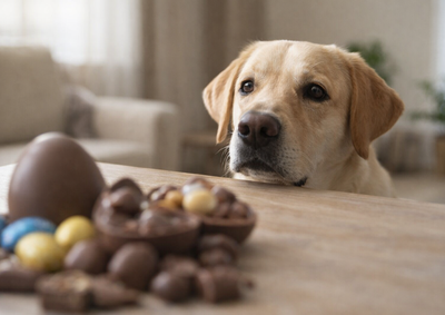 Durante a P&aacute;scoa, o aumento de chocolates nas casas exige aten&ccedil;&atilde;o redobrada dos tutores para proteger c&atilde;es e gatos em Porangaba
