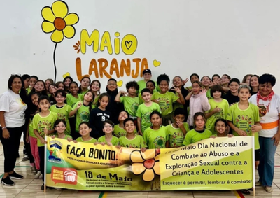 Atividade em parceria com o Conselho Tutelar refor&ccedil;ou a import&acirc;ncia da prote&ccedil;&atilde;o infantil.