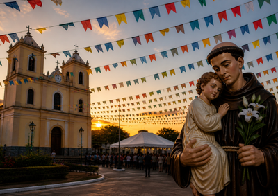 Evento acontece de 5 a 7 de junho, com Show de Pr&ecirc;mios, comidas t&iacute;picas e celebra&ccedil;&otilde;es religiosas no Sal&atilde;o Paroquial.