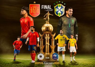 Decis&atilde;o ter&aacute; Fran&ccedil;a x Alemanha na disputa do 3&ordm; lugar, Espanha x Brasil na final e pagode com Grupo Nego Di e Banda Balan&ccedil;o ap&oacute;s os jogos.