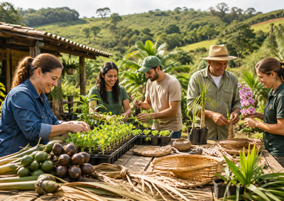  Programa&ccedil;&atilde;o re&uacute;ne capacita&ccedil;&otilde;es em produ&ccedil;&atilde;o rural e artesanato ao longo do m&ecirc;s, com cursos gratuitos e certifica&ccedil;&atilde;o nacional.