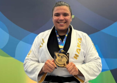 Marina Carraro, de Eun&aacute;polis, vence Campeonato Sul-Americano de Jiu-Jitsu e inspira atletas da regi&atilde;o